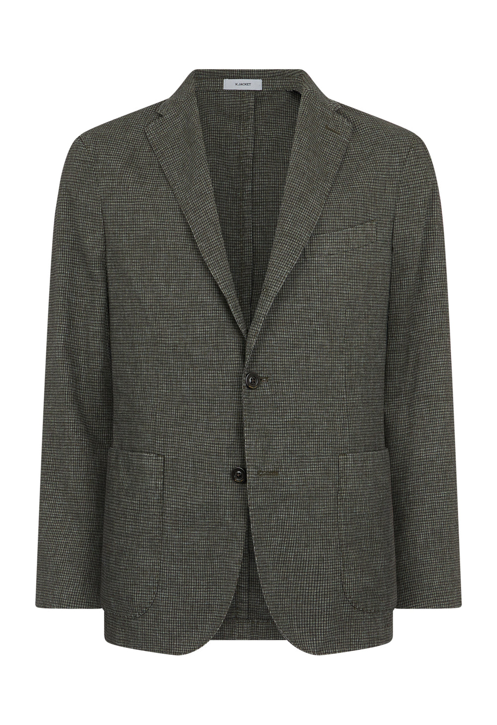 Green Garment Dyed Blended Cotton K-Jacket