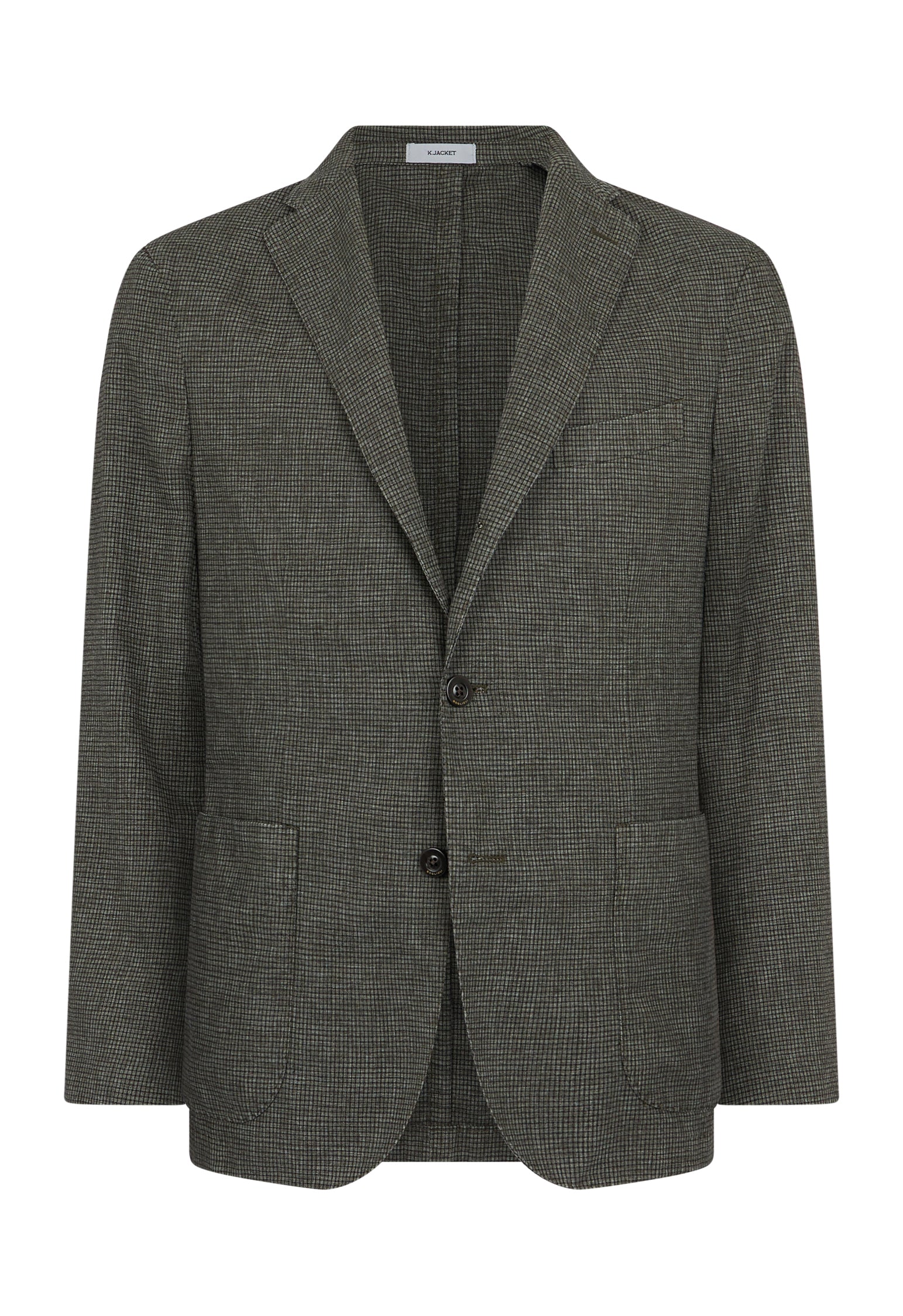 Green Garment Dyed Blended Cotton K-Jacket