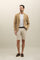 Light Brown Garment Dyed Cotton Tencel K-Jacket
