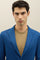 Blue Garment Dyed Cotton Tencel K-Jacket