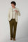 Beige Garment Dyed Stretch Cotton K-Jacket
