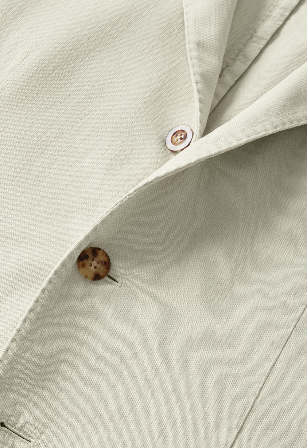 Beige Garment Dyed Stretch Cotton K-Jacket