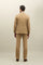 Dark Beige Linen Tencel Satin K-Suit