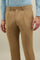 Dark Beige Linen Tencel Satin K-Suit