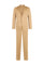Dark Beige Linen Tencel Satin K-Suit