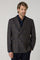 K-Jacket doppiopetto in lana e cashmere pied-de-poule marrone