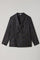 K-Jacket doppiopetto in lana e cashmere pied-de-poule marrone