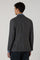 Grey Wool Cashmere Pied-de-poule double-breasted K-Jacket