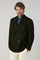 Dark Green Washed Flannel double-breasted K-Jacket