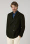 Dark Green Washed Flannel double-breasted K-Jacket