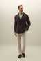 Brown High Performance Crêpe Wool double-breasted K-Jacket