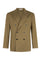 K-Jacket doppiopetto in twill di cotone e lino khaki