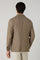 Light Brown Light Wool Honeycomb K-Jacket with Wide Lapels