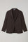 Brown Light Wool Honeycomb K-Jacket