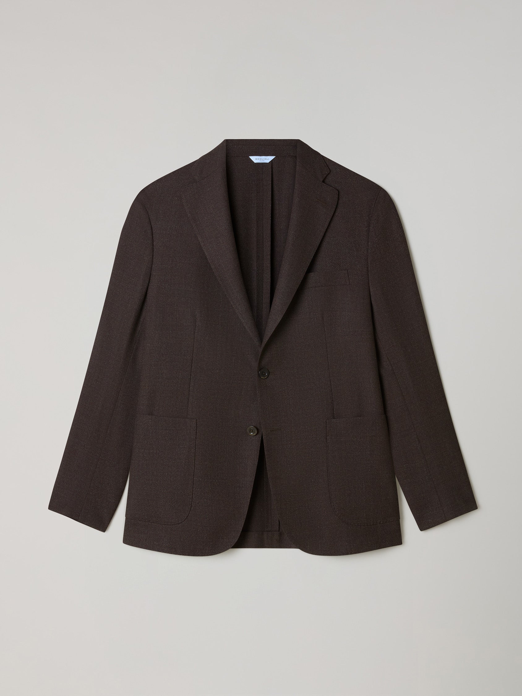 Brown Light Wool Honeycomb K-Jacket