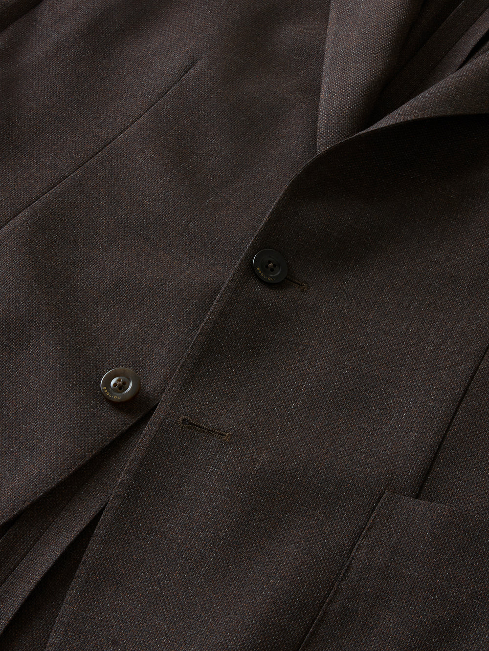 Brown Light Wool Honeycomb K-Jacket