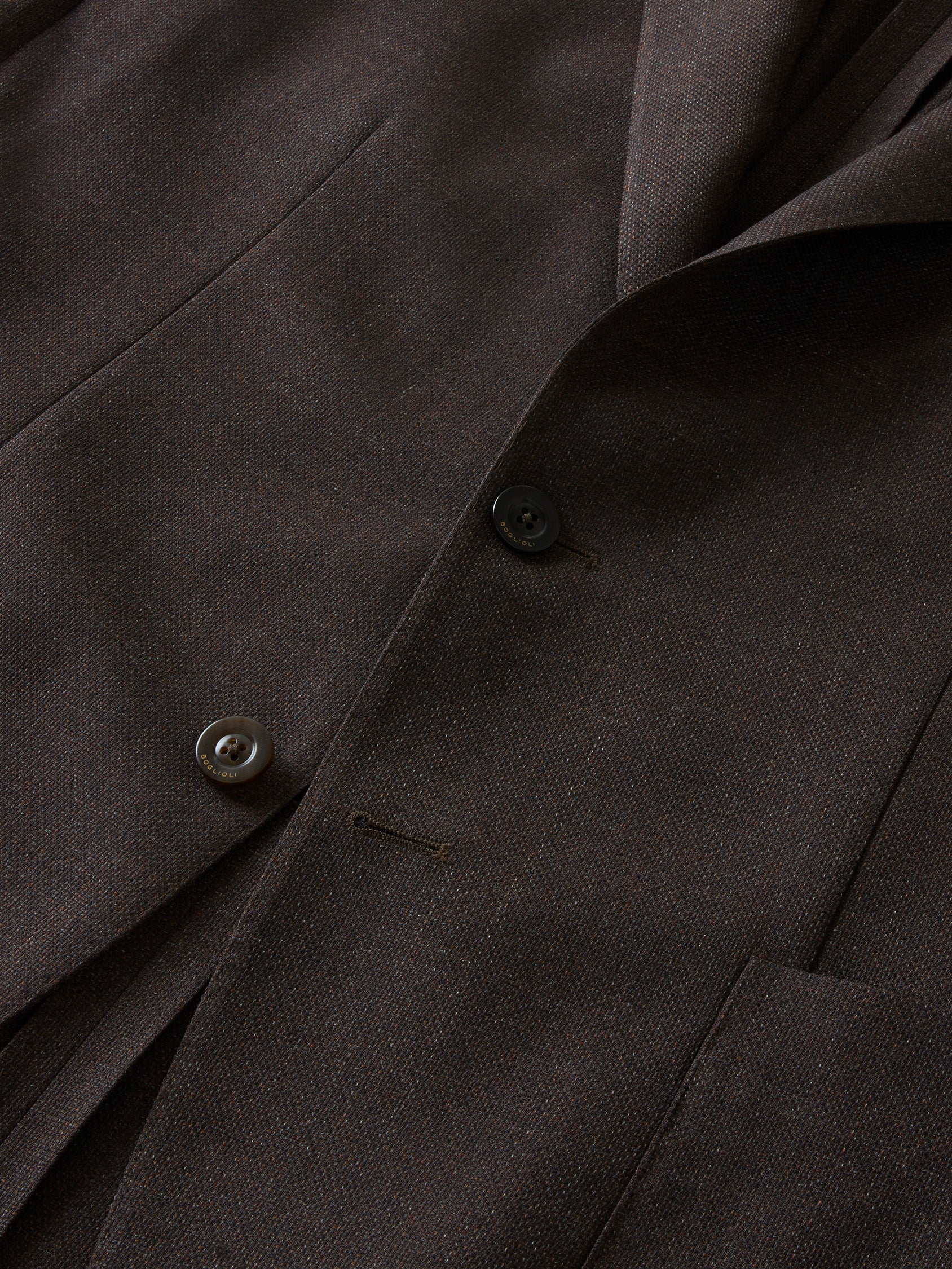 Brown Light Wool Honeycomb K-Jacket