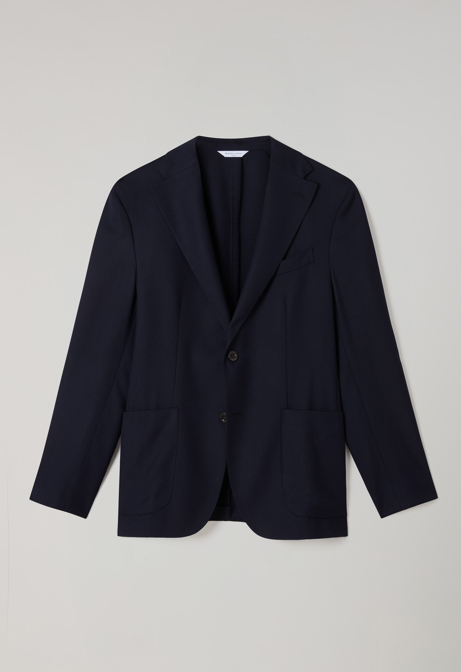 Blue Light Wool Honeycomb K-Jacket