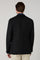 Black Light Wool Honeycomb K-Jacket Wide Lapel