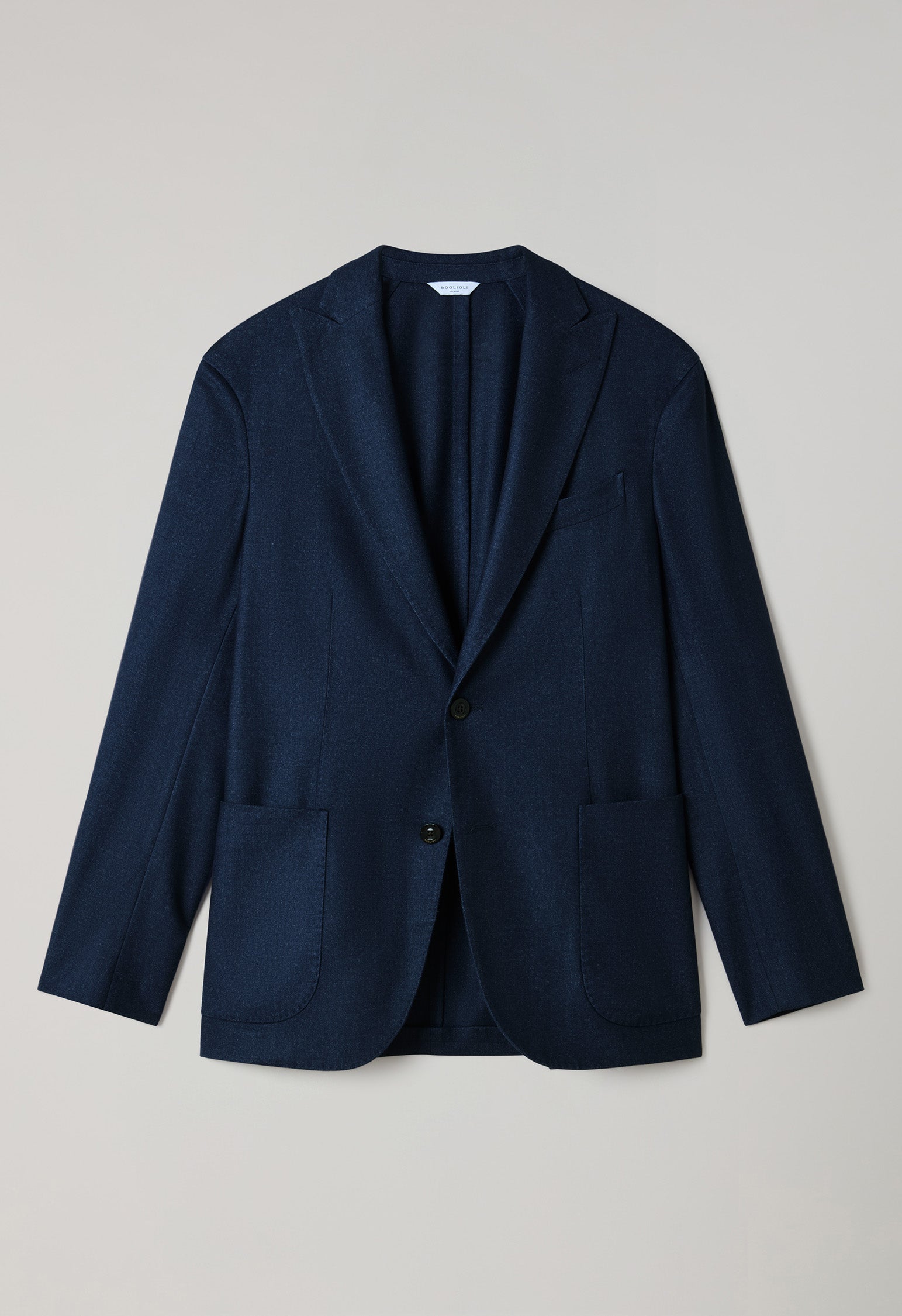 Blue Garment Dyed Wool K-Jacket 