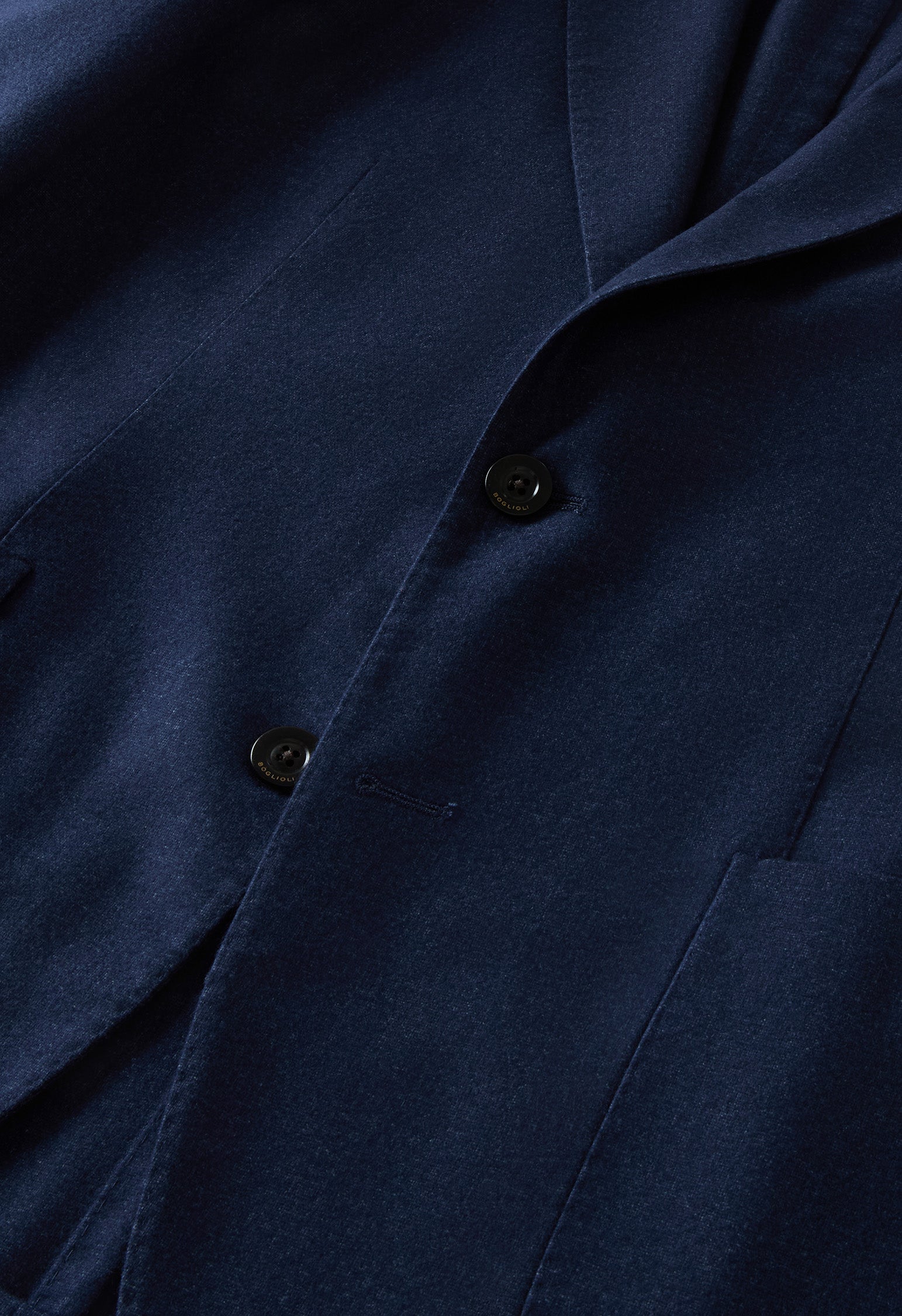 Blue Garment Dyed Wool K-Jacket 