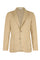 Beige Garment Dyed Wool Honeycomb K-Jacket