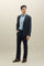 Blue Garment Dyed Wool Honeycomb K-Jacket
