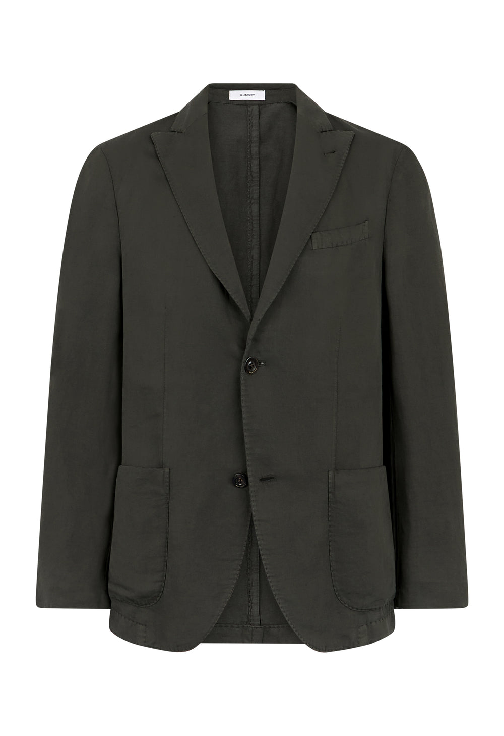 Green Cotton Linen satin K-Jacket