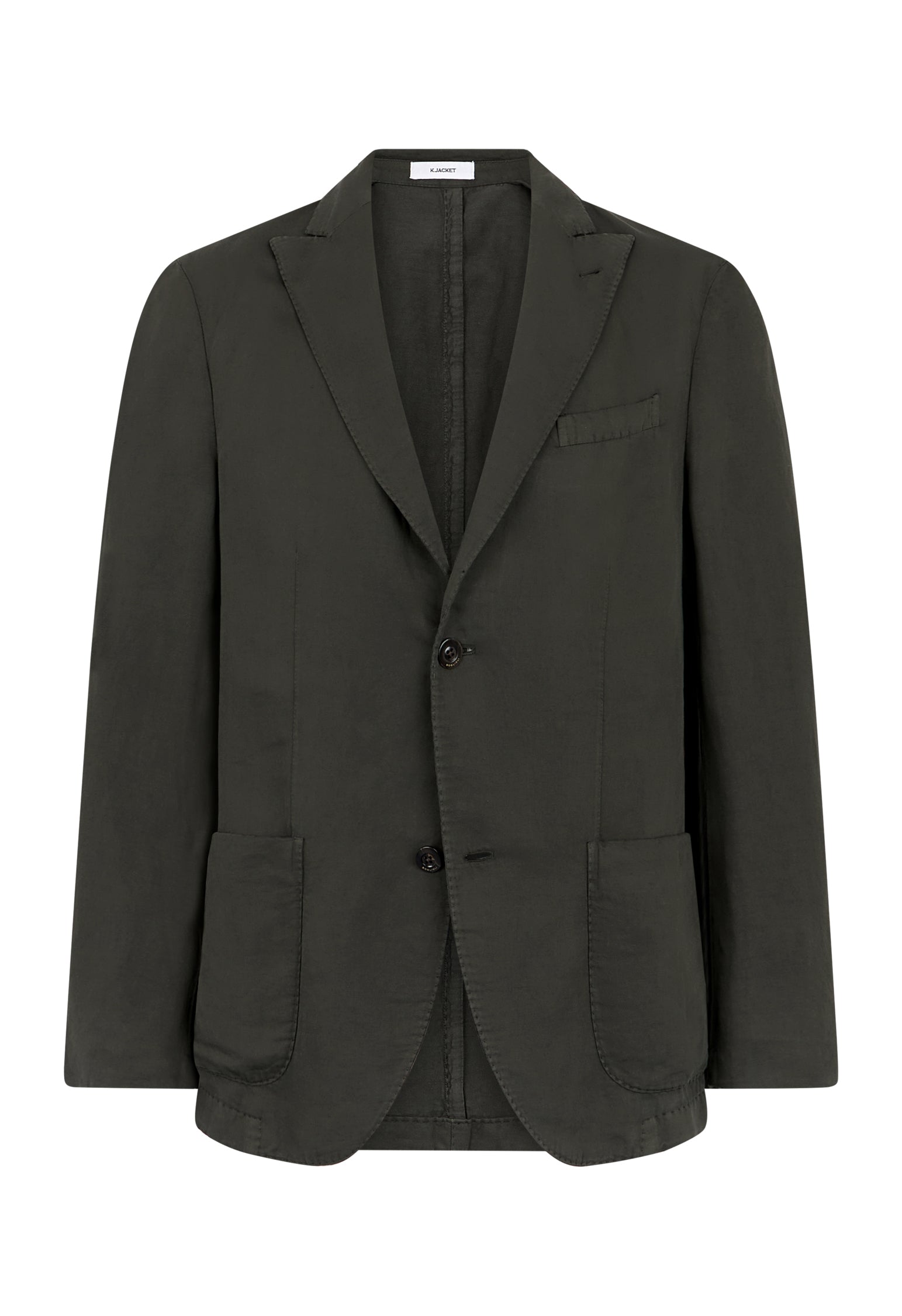 Green Cotton Linen satin K-Jacket