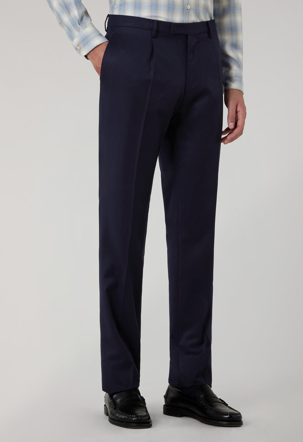 Blue 14-Micron Wool Silk K-Suit 