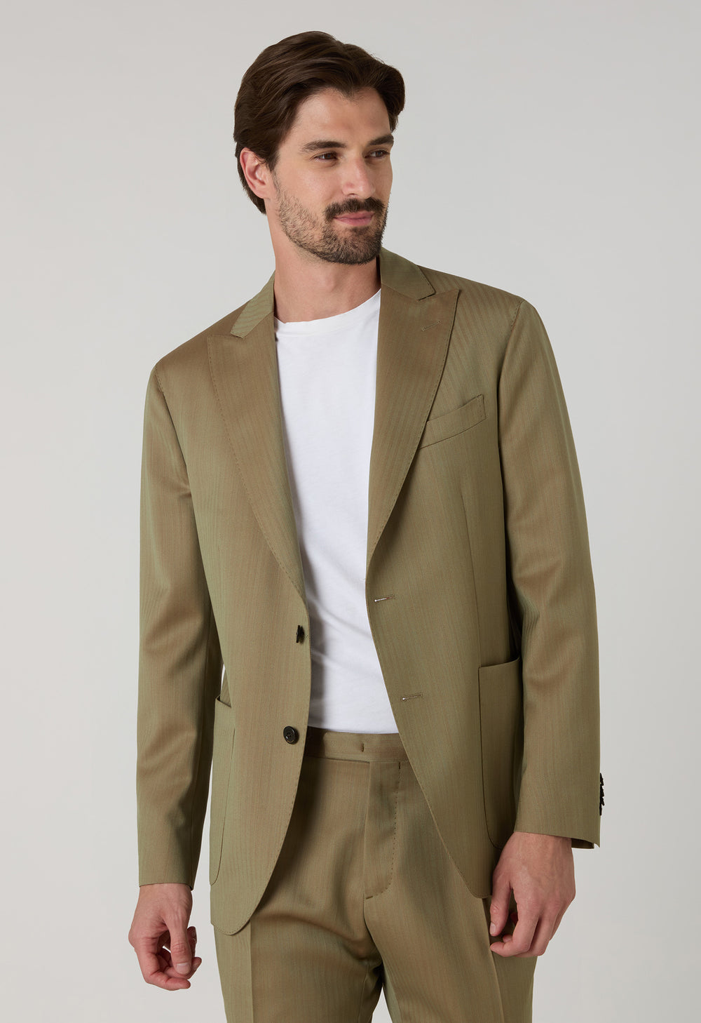 Grüner Solaro-Fischgrät K-Suit