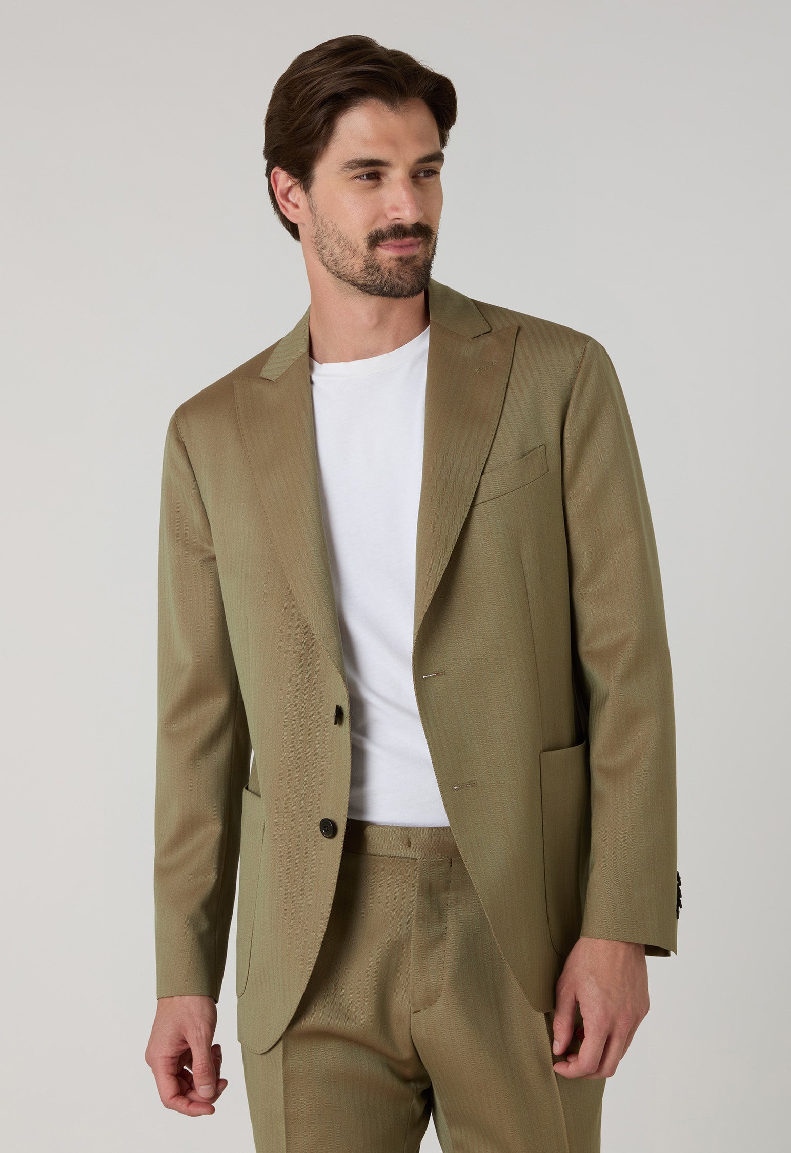 Grüner Solaro-Fischgrät K-Suit
