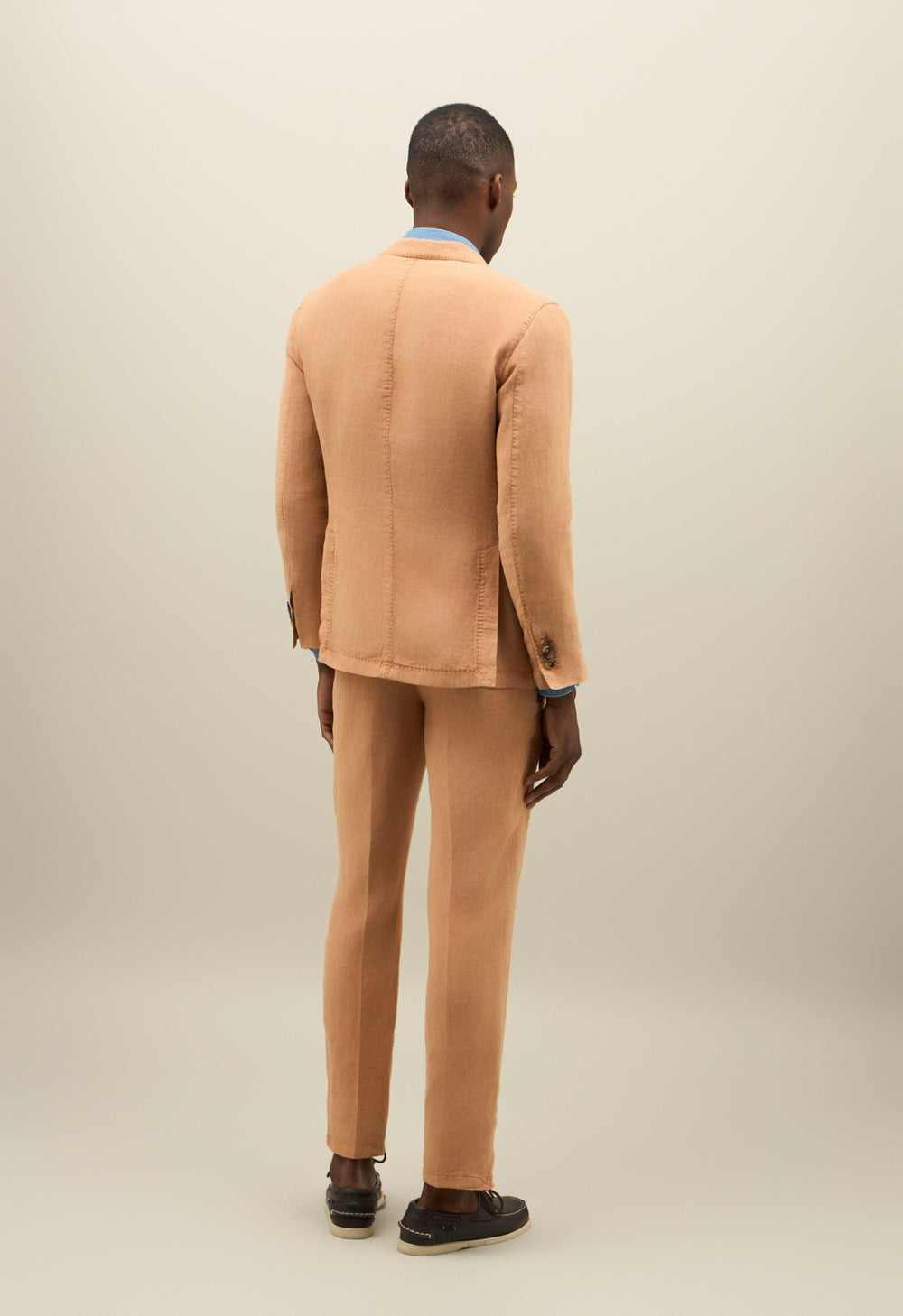 Abito K-Jacket in lino Tinto Terra marrone
