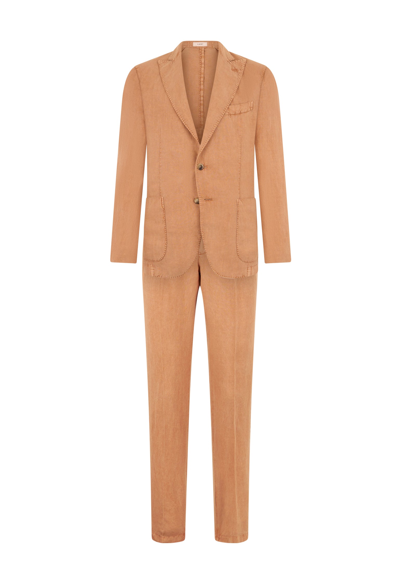 Abito K-Jacket in lino Tinto Terra marrone