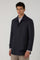 Blue Washed Flannel Padded Cover Jacket