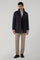 Blue Washed Flannel Padded Cover Jacket