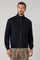 Bomber in suede blu