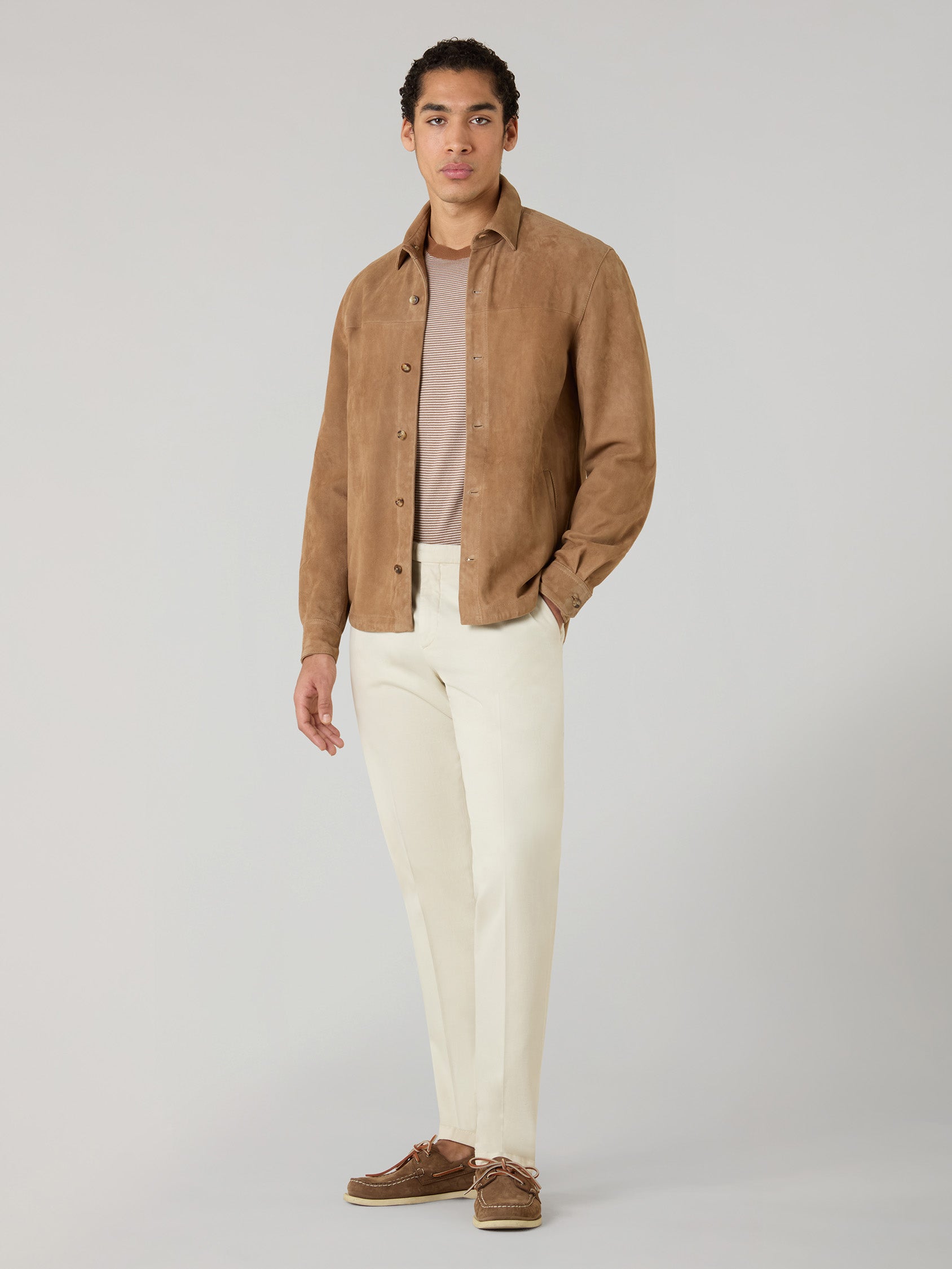 Camel Suede Overshirt