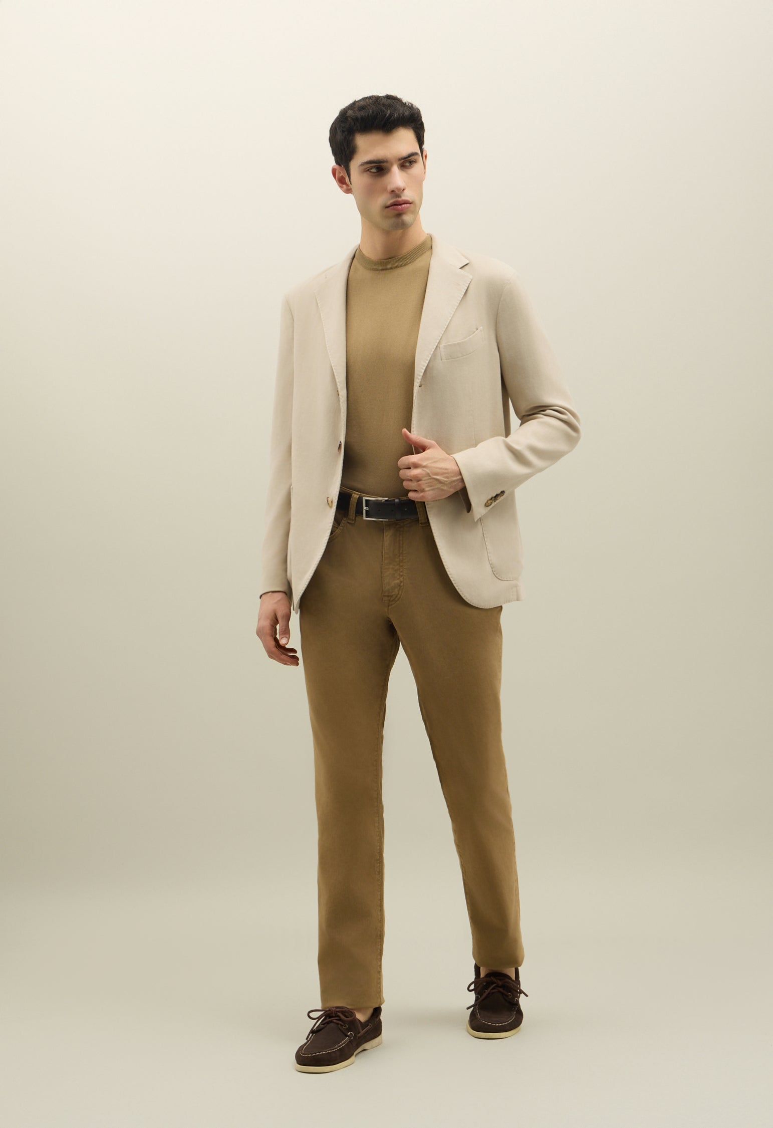 Warm White Blended Soft Cotton Dover Jacket