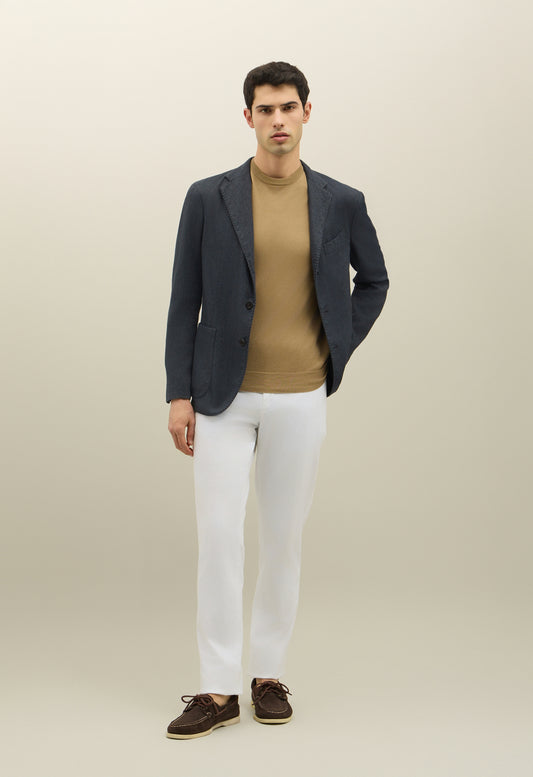 Giacca Dover in misto cotone soft blu