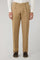 Camel Garment Dyed Cotton Linen Satin Double-Breasted Dover Suit