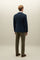 Blue Cotton Jersey Double-Breasted Dover Jacket