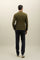 Green Garment Dyed Linen Double-Breasted Dover Jacket