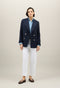Blue Light Wool Honeycomb Maia Blazer