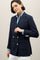 Blue Light Wool Honeycomb Maia Blazer