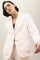 Pink Garment Dyed Linen Brera Blazer