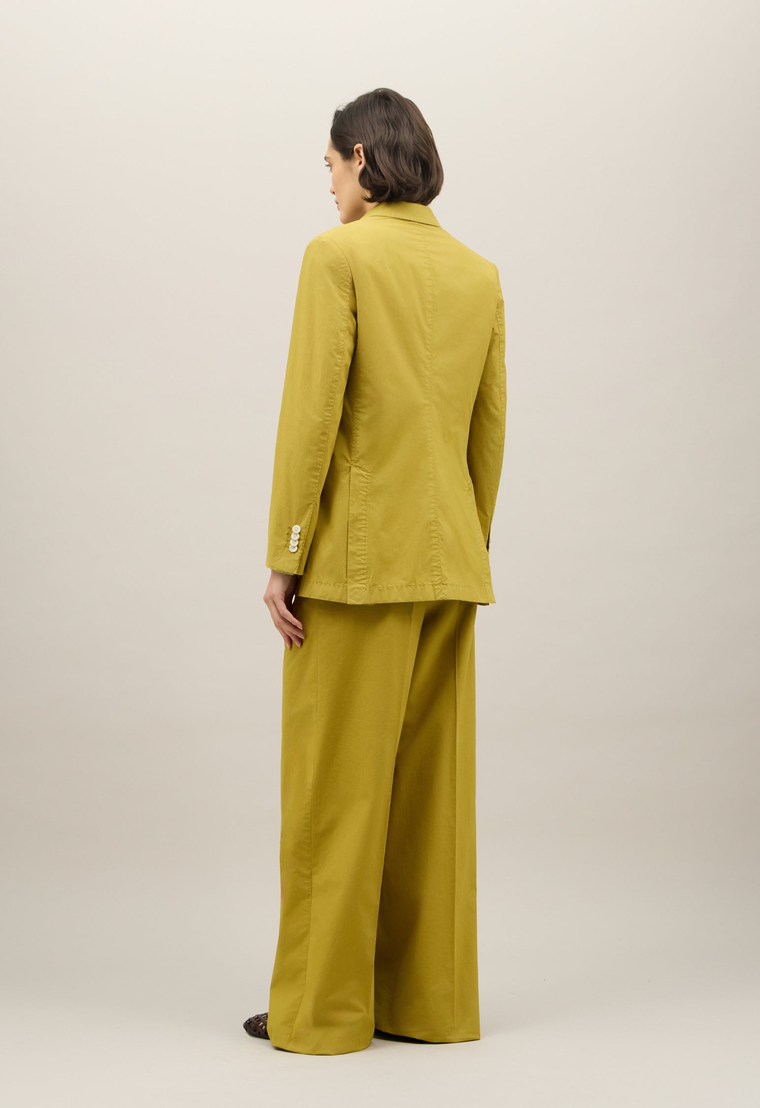 Blazer Maia in popeline leggero verde