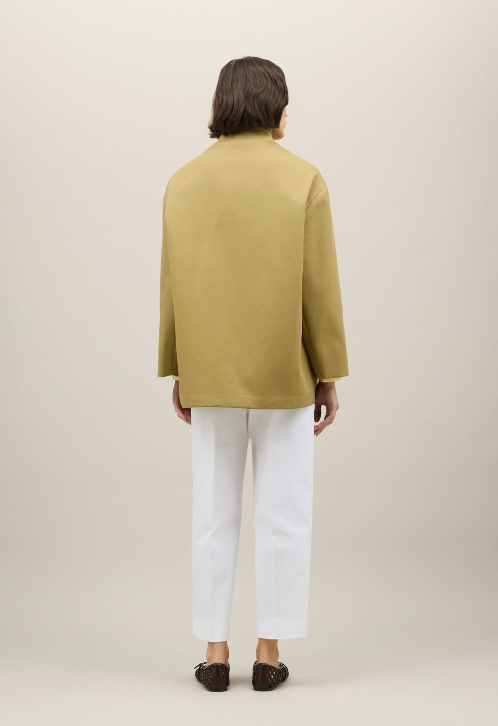 Green Double Cotton drill Caban